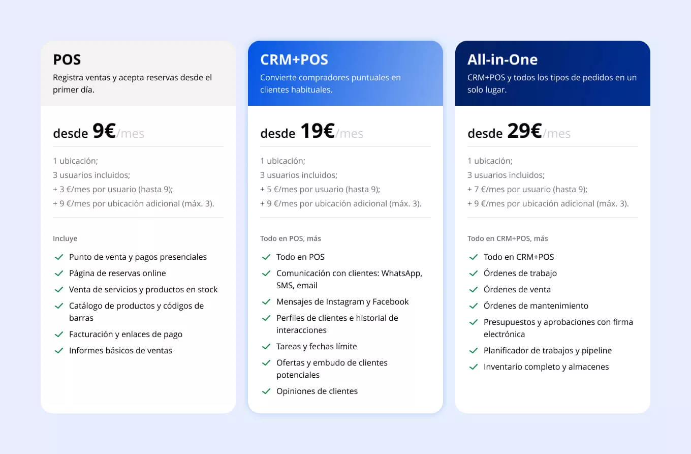 Productos Starter&nbsp;para empresas que solo necesitan una parte espec&iacute;fica de la plataforma.