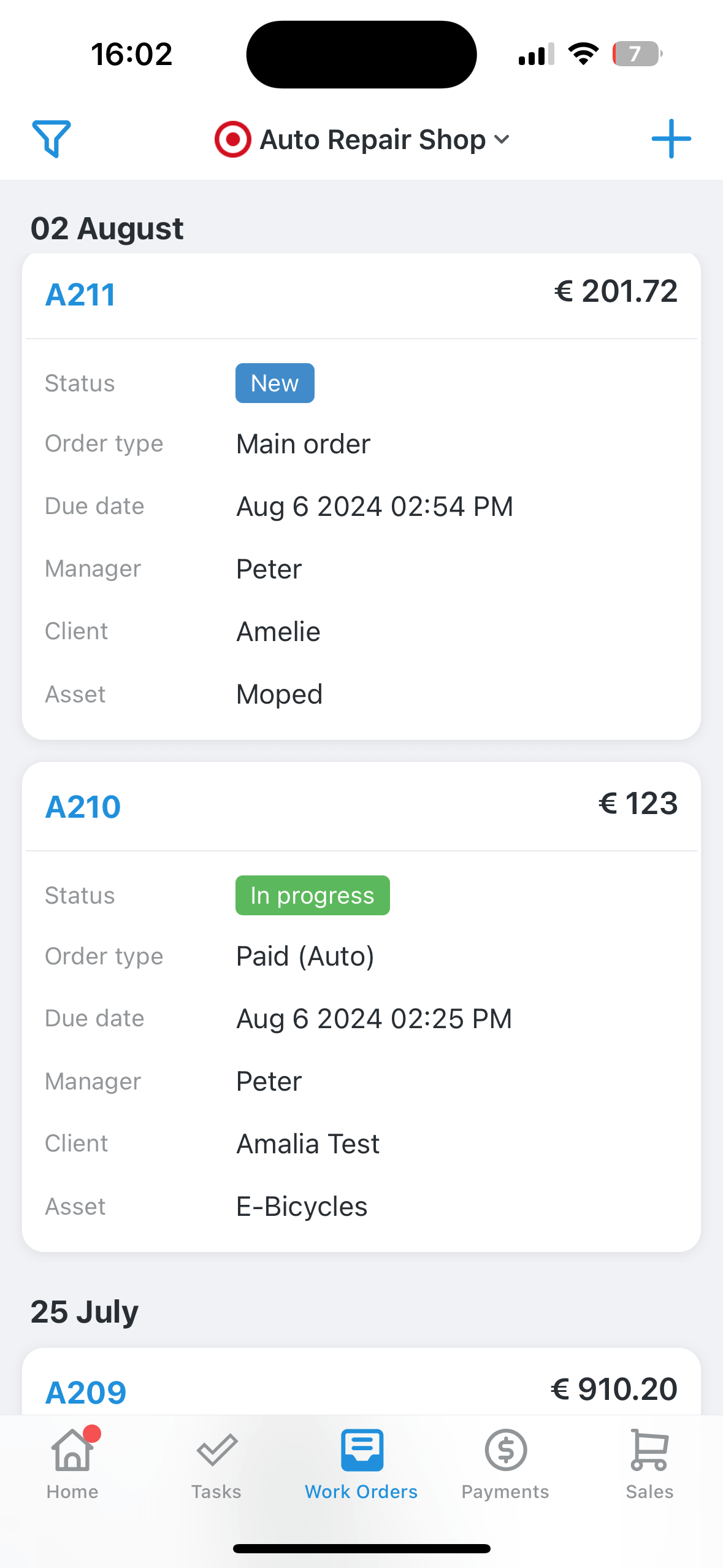 RO App Work Orders app