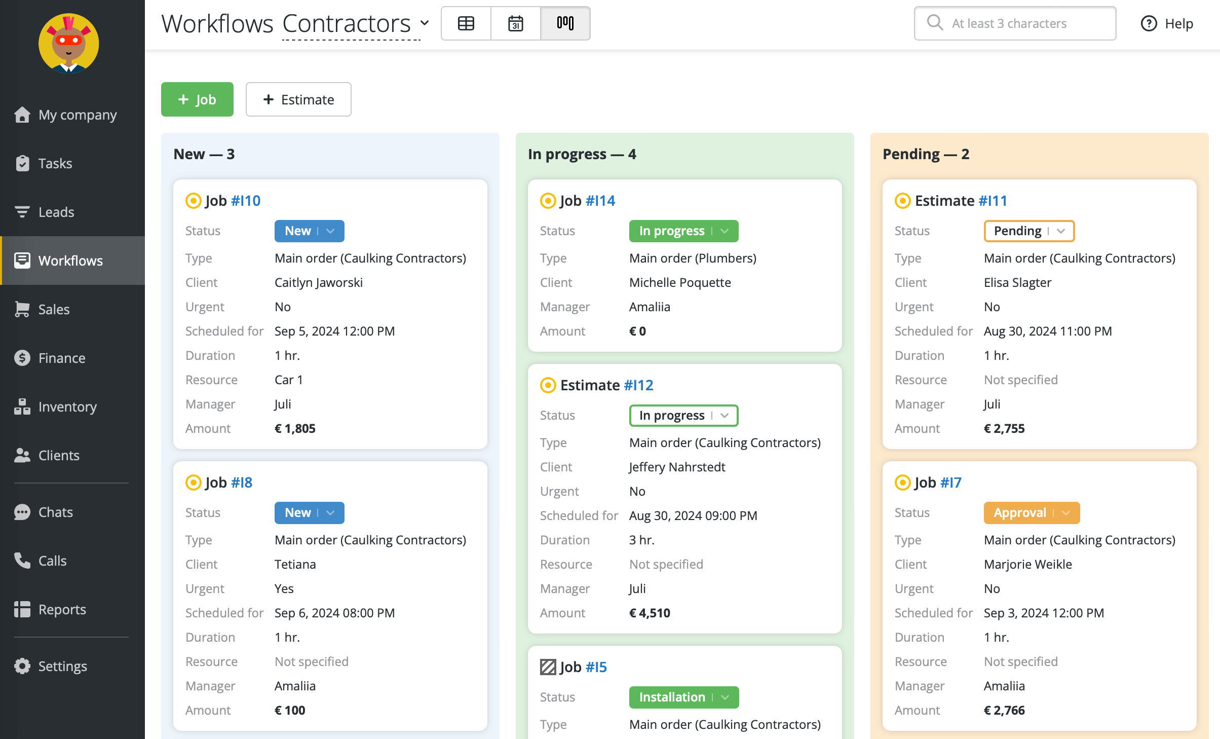 Processing jobs in RO App