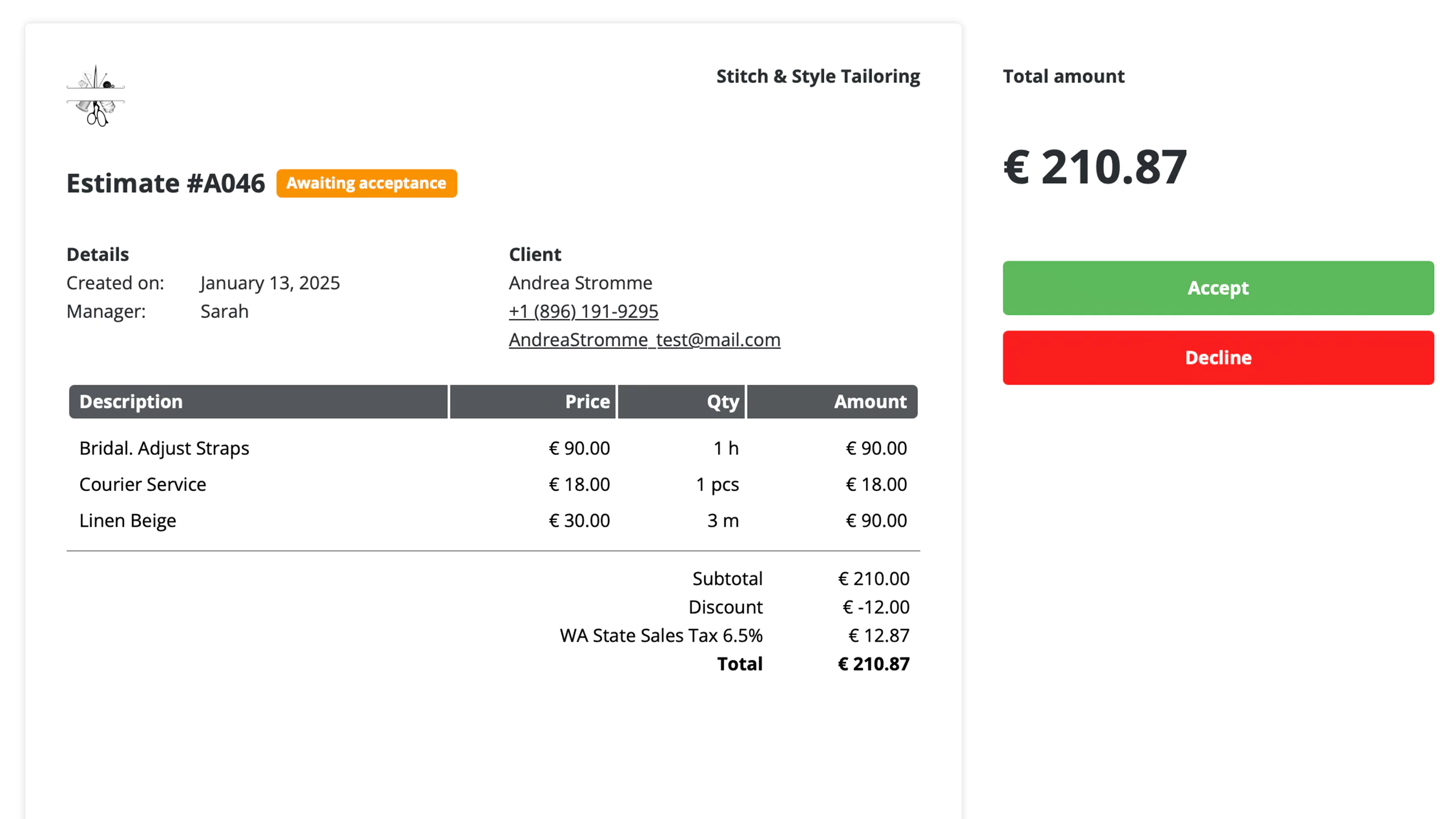 Effortless transition from estimates to payments with RO App’s public forms