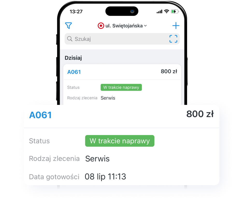 Aplikacja mobilna do zarządzania zleceniami RO App