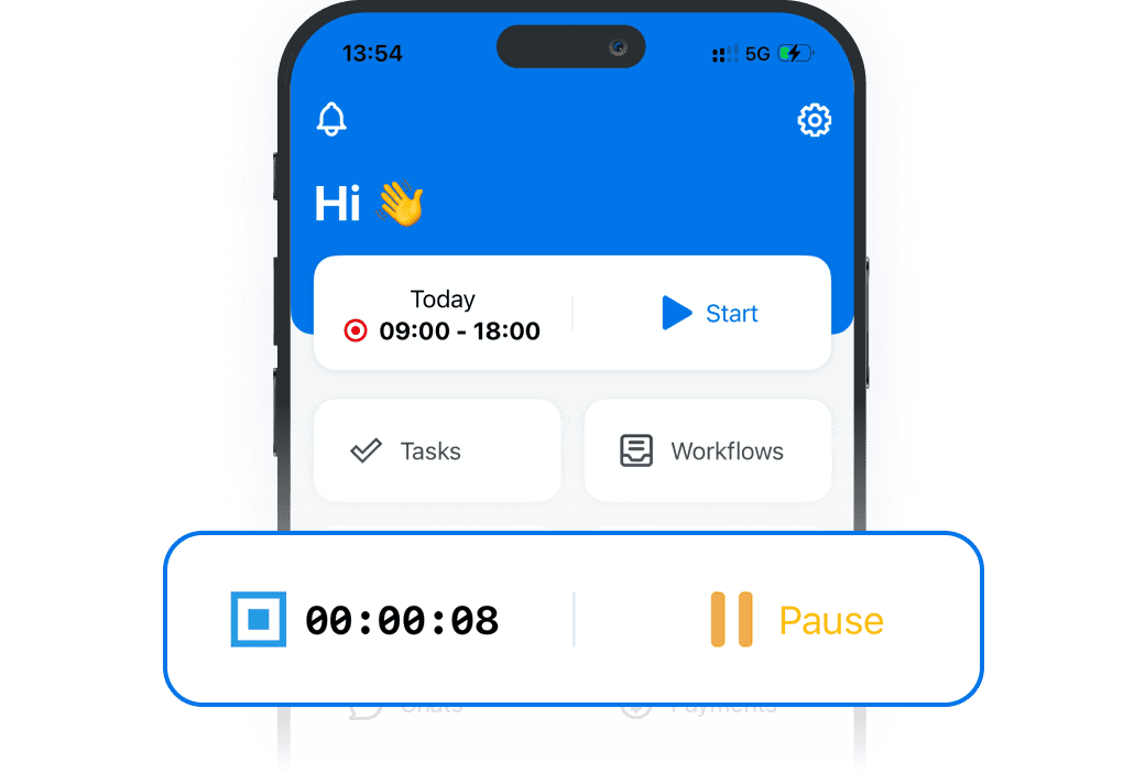 Flexibles Zeiterfassungssystem f&uuml;r Teams