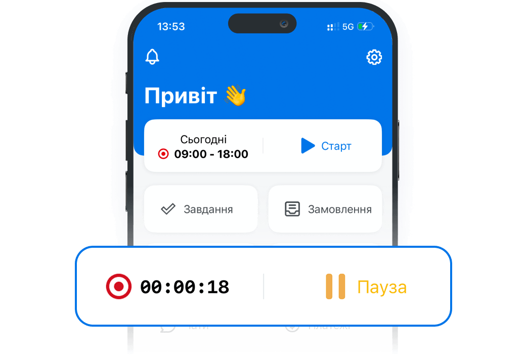 Гнучка система обліку робочого часу для малого бізнесу