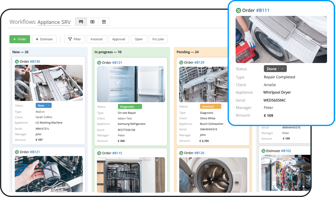 Software de Repara&ccedil;&atilde;o de Eletrodom&eacute;sticos para Gest&atilde;o de Servi&ccedil;os no Local e na Oficina