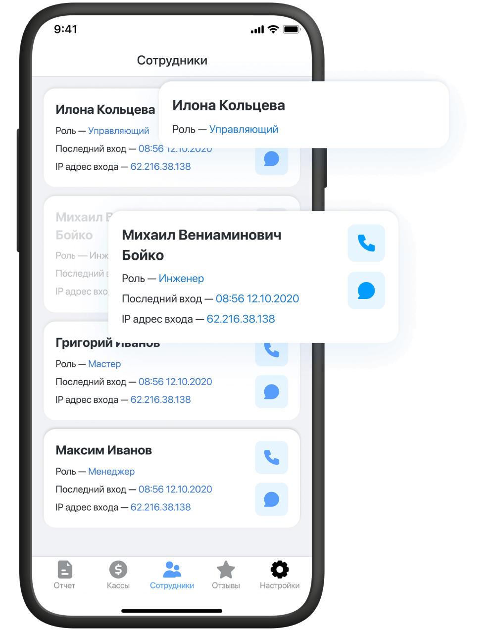 Будьте на быстрой связи с сотрудниками Будьте на быстрой связи с сотрудниками