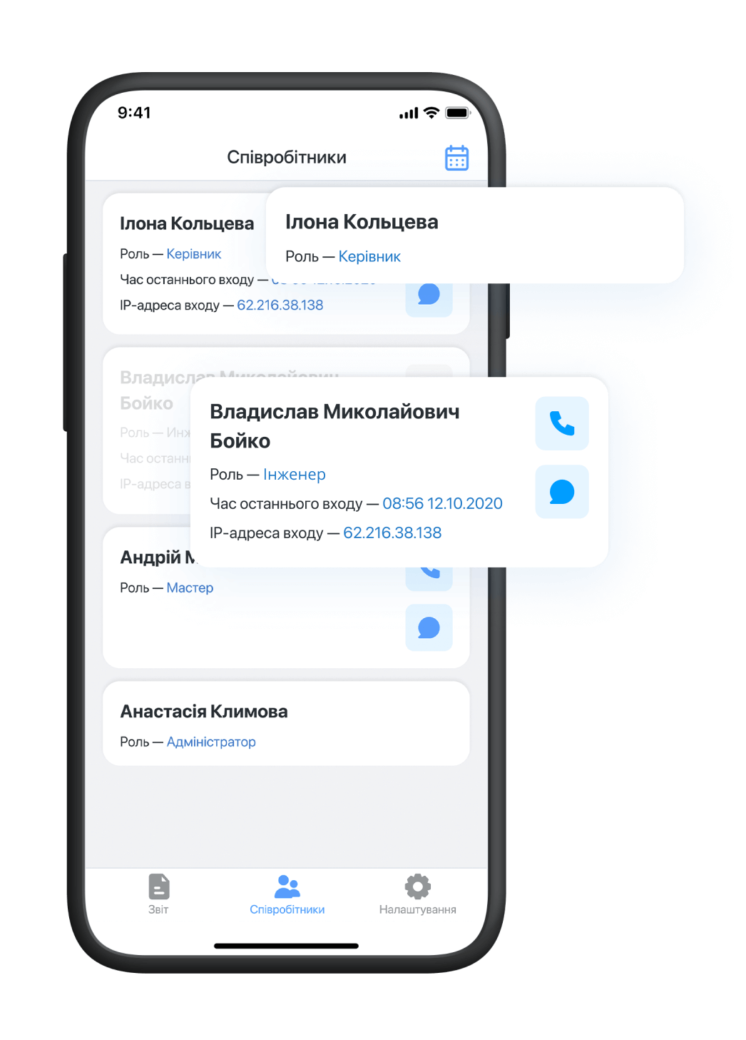 Будьте на швидкому зв'язку із співробітниками Будьте на швидкому зв'язку із співробітниками