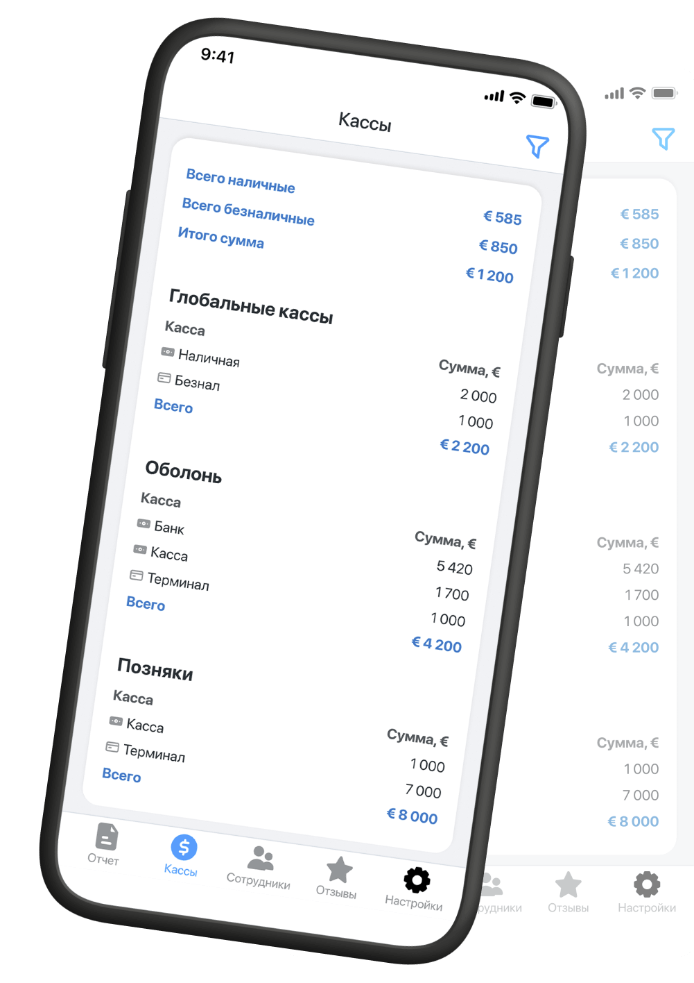 Контролируйте состояние касс Контролируйте состояние касс