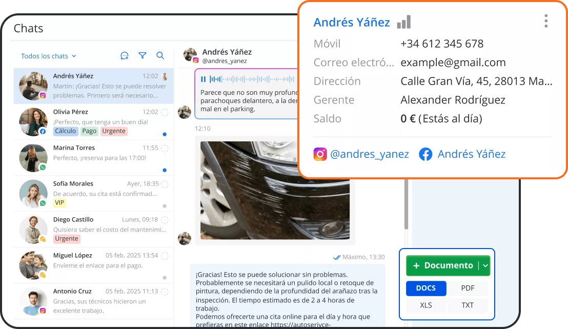 Notificaciones de reservas en tiempo real por SMS, correo electr&oacute;nico o chat