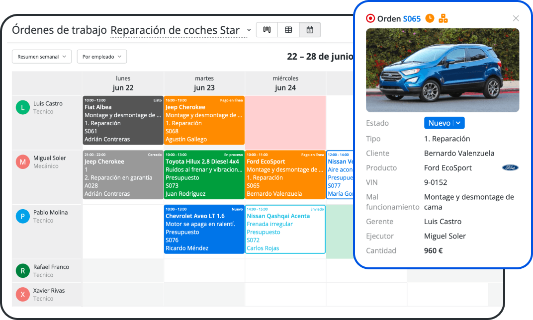 Software de gesti&oacute;n de &oacute;rdenes de trabajo que le ayuda a planificar m&aacute;s r&aacute;pido