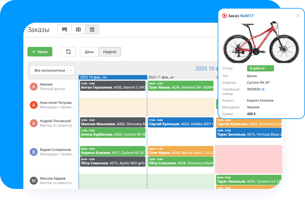 Контролируйте работников и сроки работ