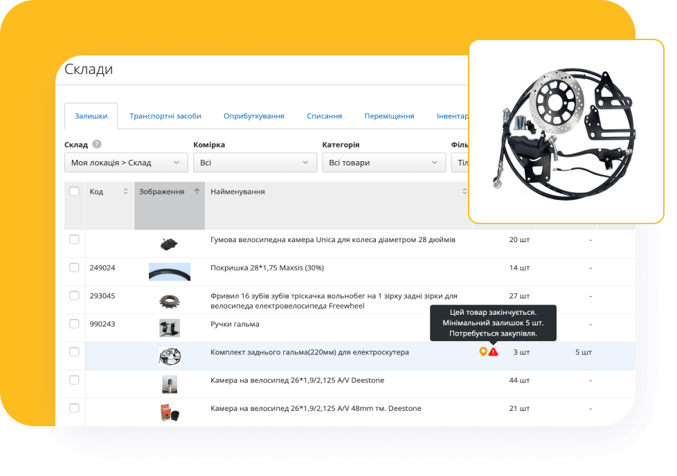 Забезпечте порядок на складі