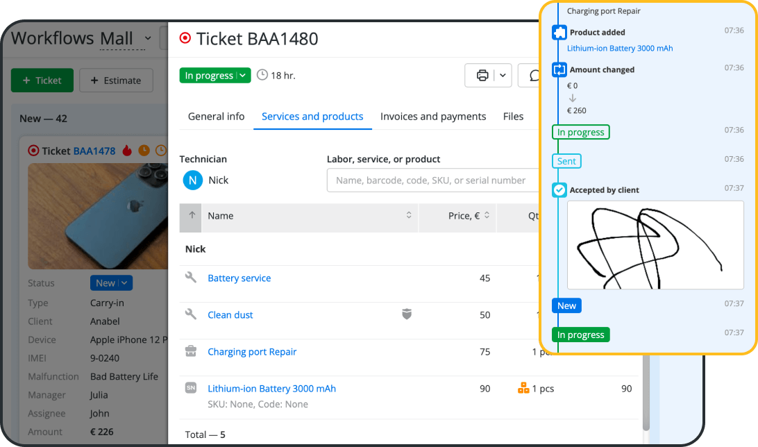 Gest&atilde;o de Bilhetes e Fluxo de Trabalho de Repara&ccedil;&otilde;es Inform&aacute;ticas