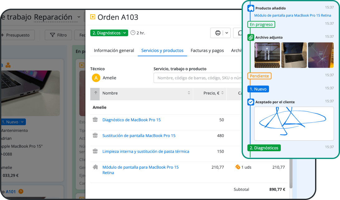 Sustituya las hojas de reparaci&oacute;n en papel por un software gesti&oacute;n de taller inform&aacute;tico