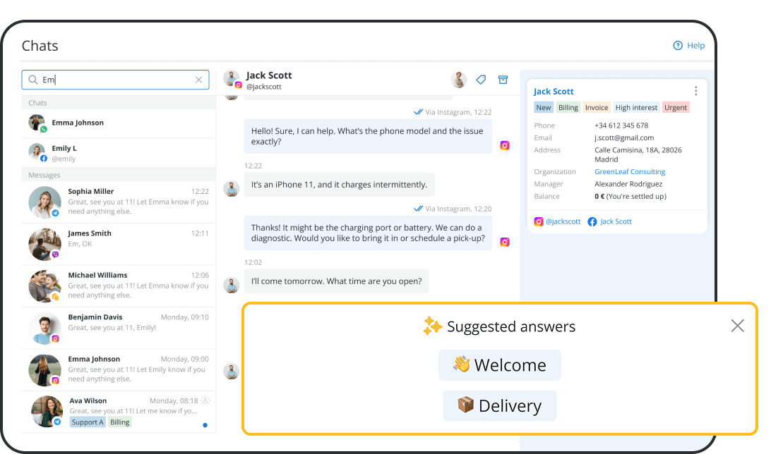 Smart Tools for Messaging and Social CRM: Templates, Tags & Filters