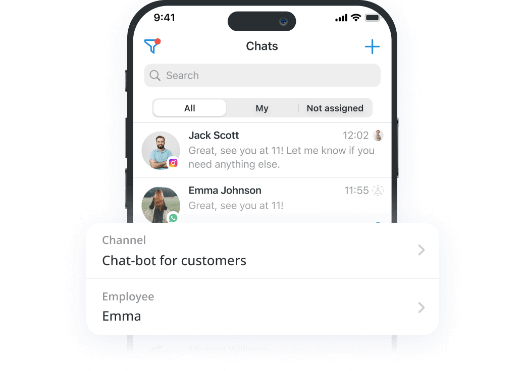 Mobile CRM for Social Media, Messengers & SMS