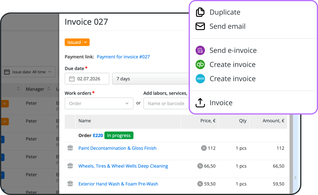 Turn Completed Detailing Jobs into Paid Invoices in Seconds