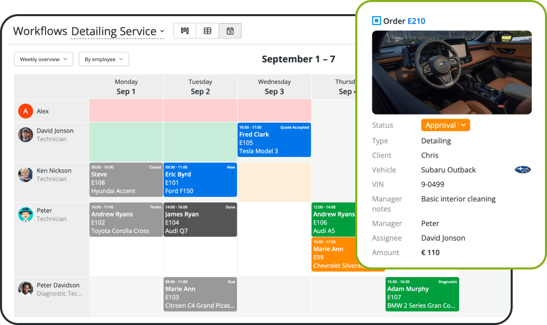 Auto Detailing Scheduling Software That Keeps Every Day Organised