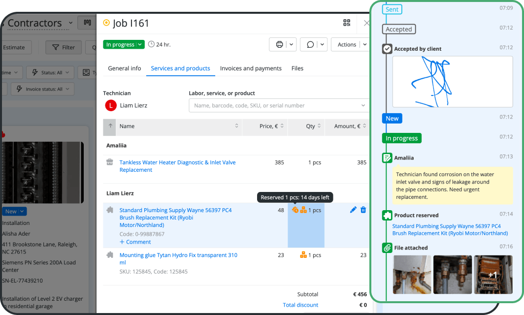Software de gest&atilde;o de trabalhos no terreno para todas as fases do trabalho