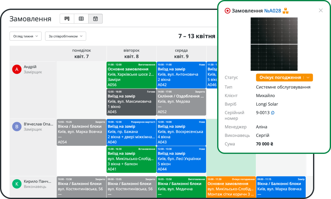Синхронізуйте запис клієнтів з графіком роботи