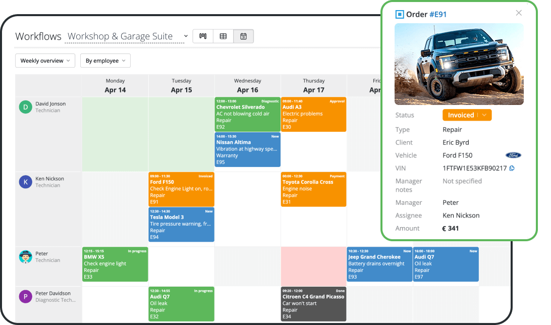 Job Scheduling Tools for Busy Garages