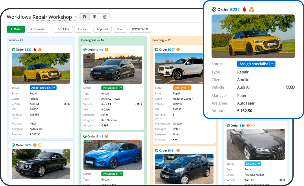 Manage the Entire Repair Workflow with Garage Workshop Software