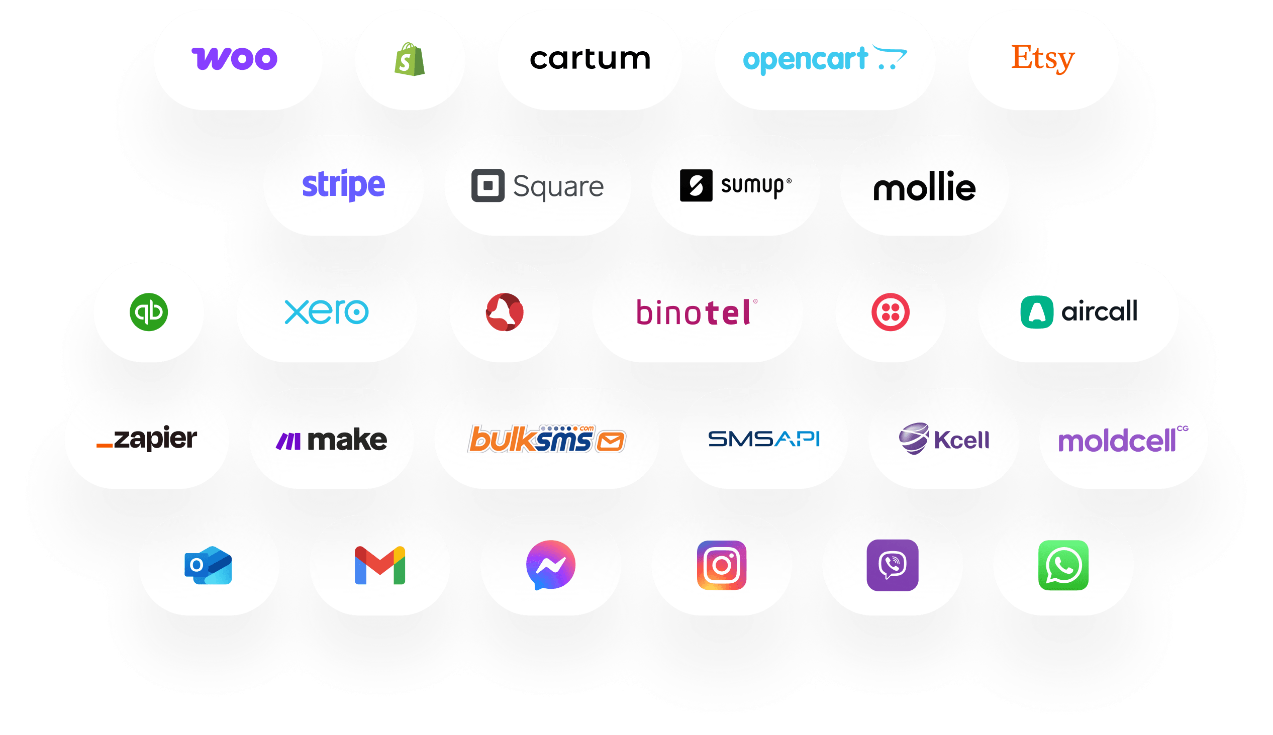 Integraciones con servicios locales y globales