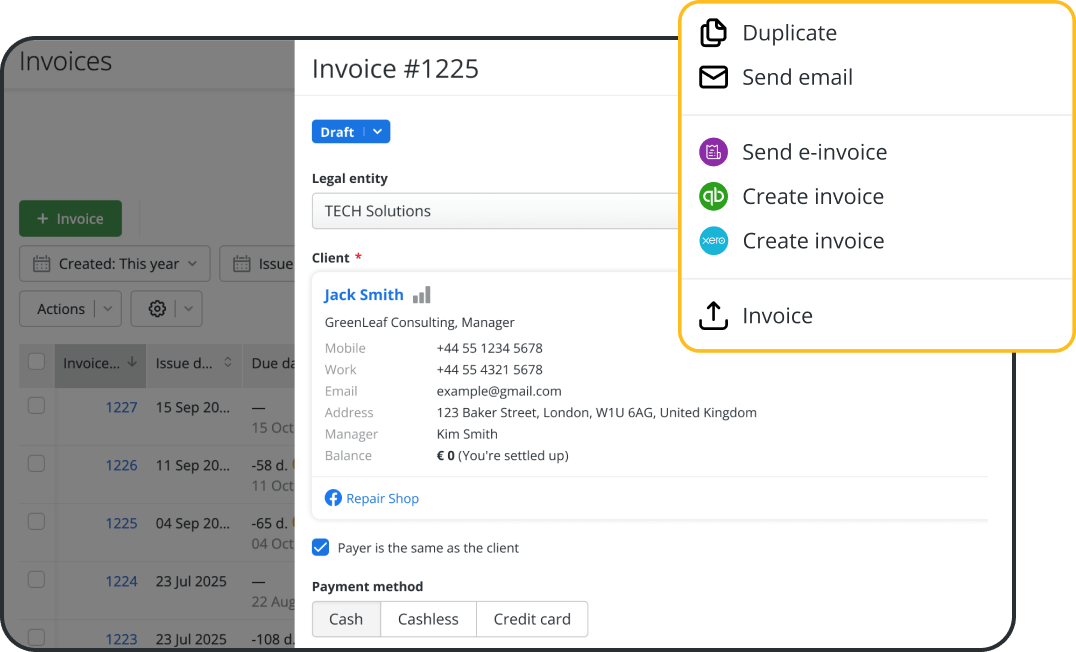 Mant&eacute;n cada factura y pago conectados con tu software para planificar trabajos y la sincronizaci&oacute;n con Xero
