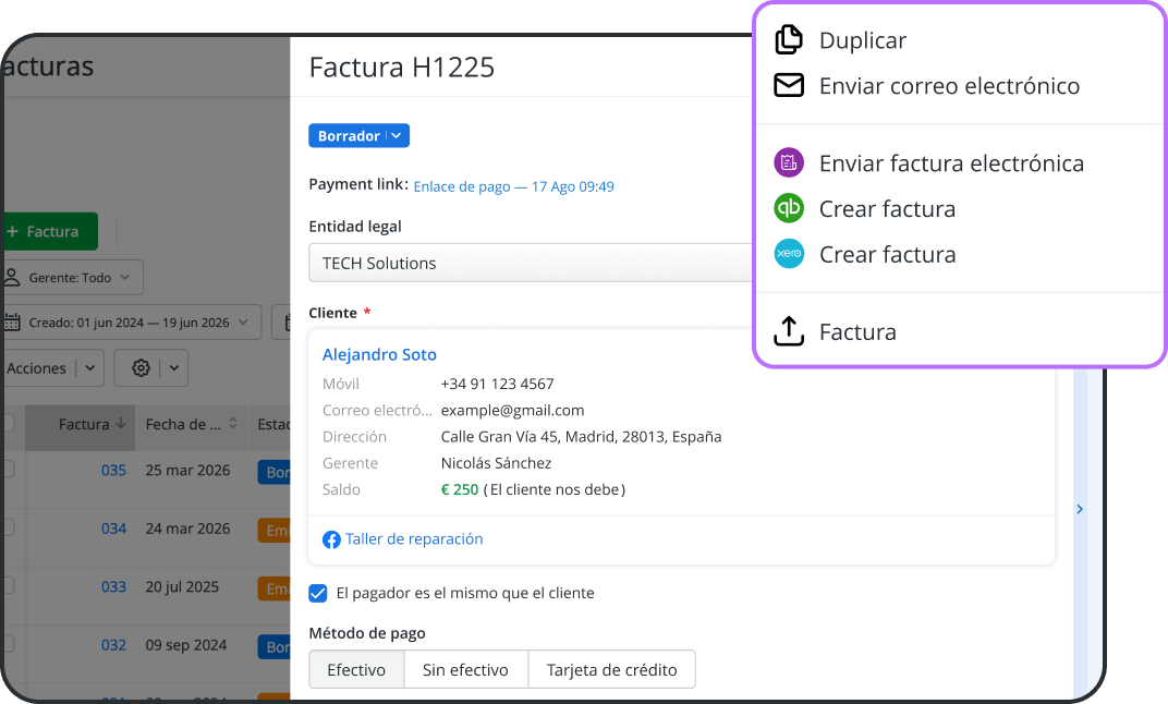 Software gesti&oacute;n taller reparaciones en torno a los tickets de reparaci&oacute;n