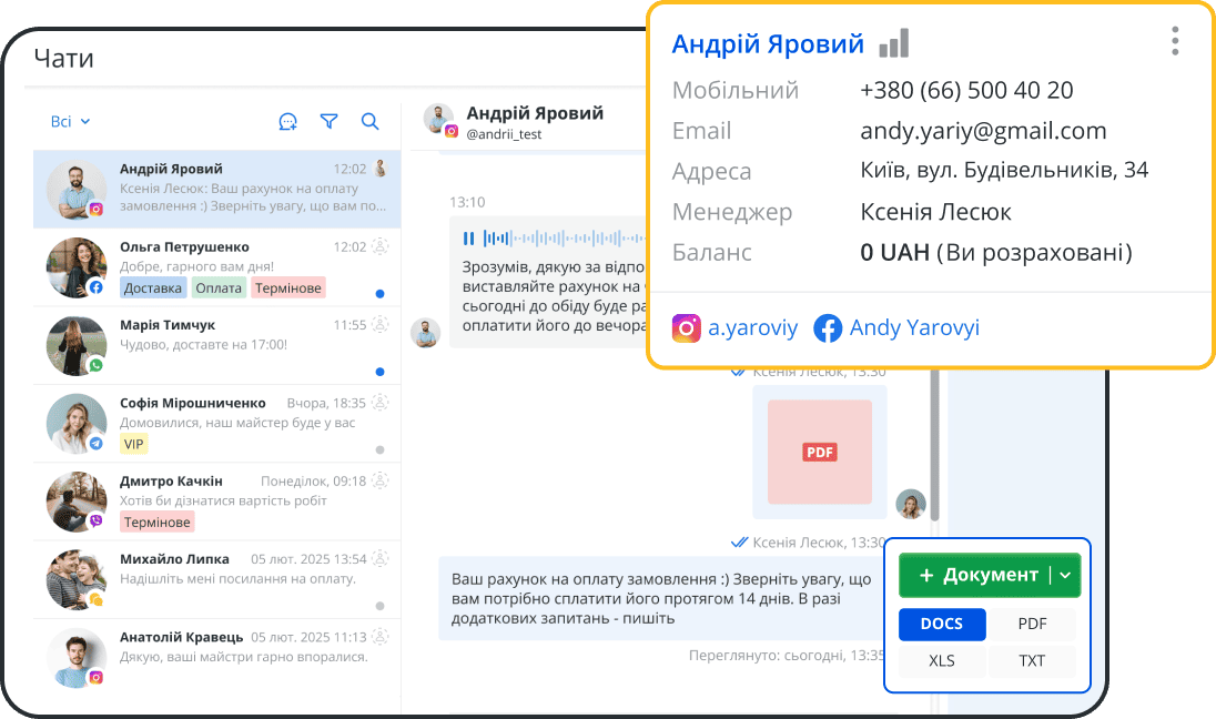 Швидке надсилання паперових та онлайн-рахунків