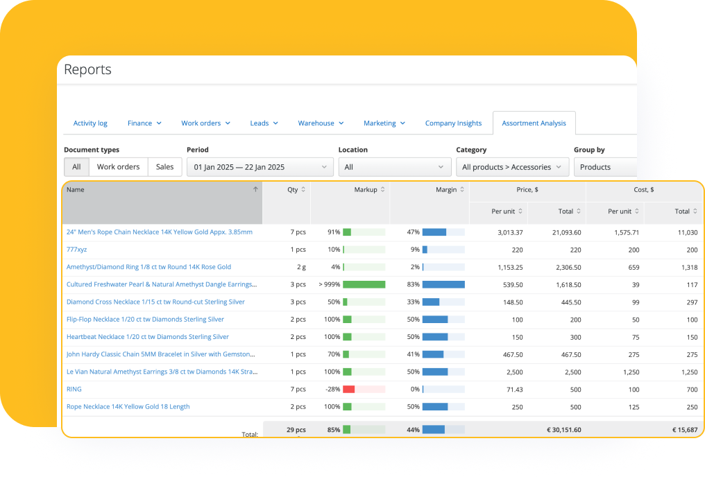 Jewelry Inventory Management Software