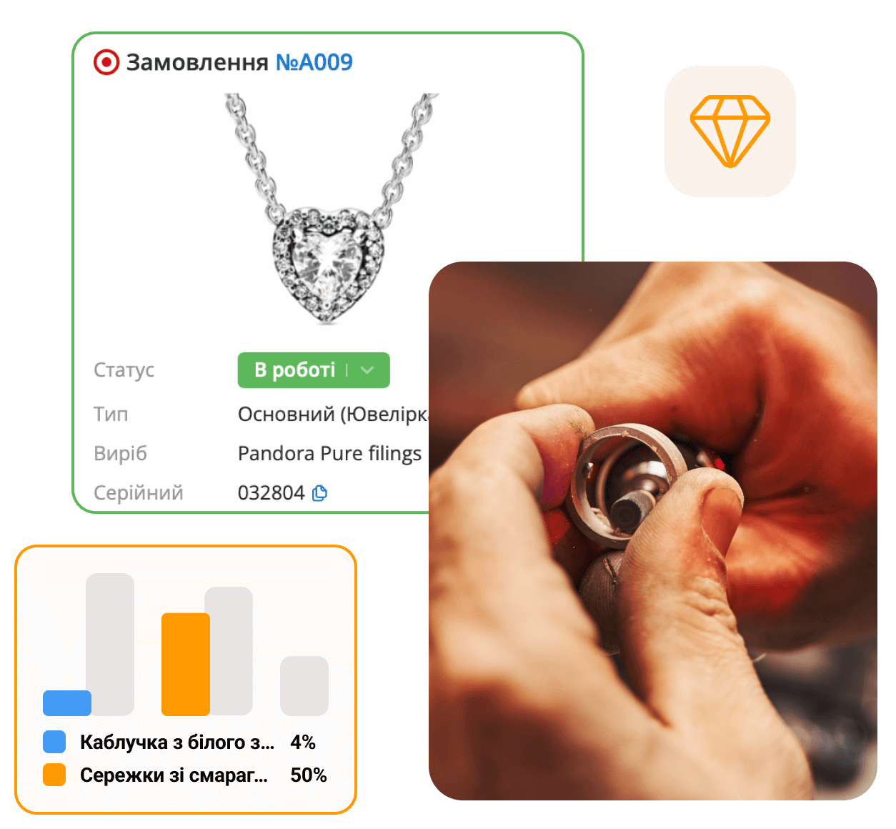 Програма для ювелірного магазину та майстерні