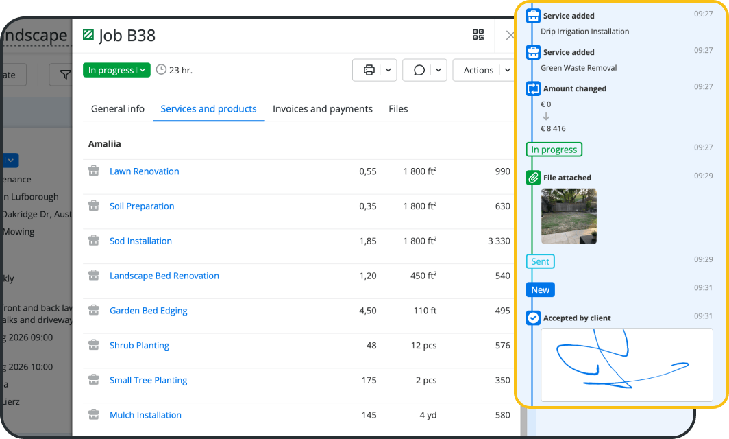 Keep Customer and Site History Together with Landscaping CRM Software