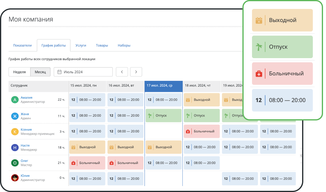 Планирование работы предприятия в программе для производства