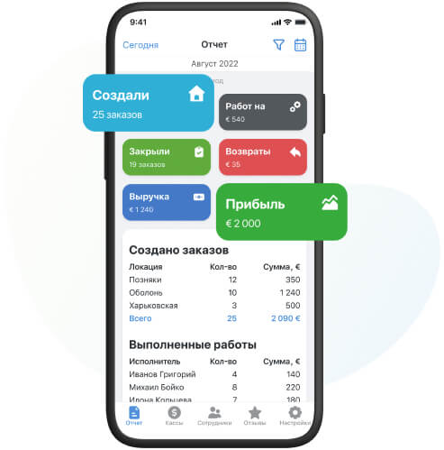Мобильное приложение руководителя RO App Директор