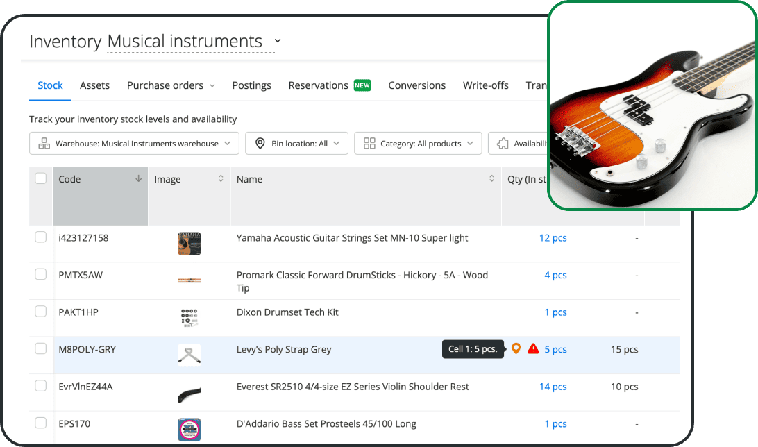 Software de Gest&atilde;o de Invent&aacute;rio para Lojas de M&uacute;sica