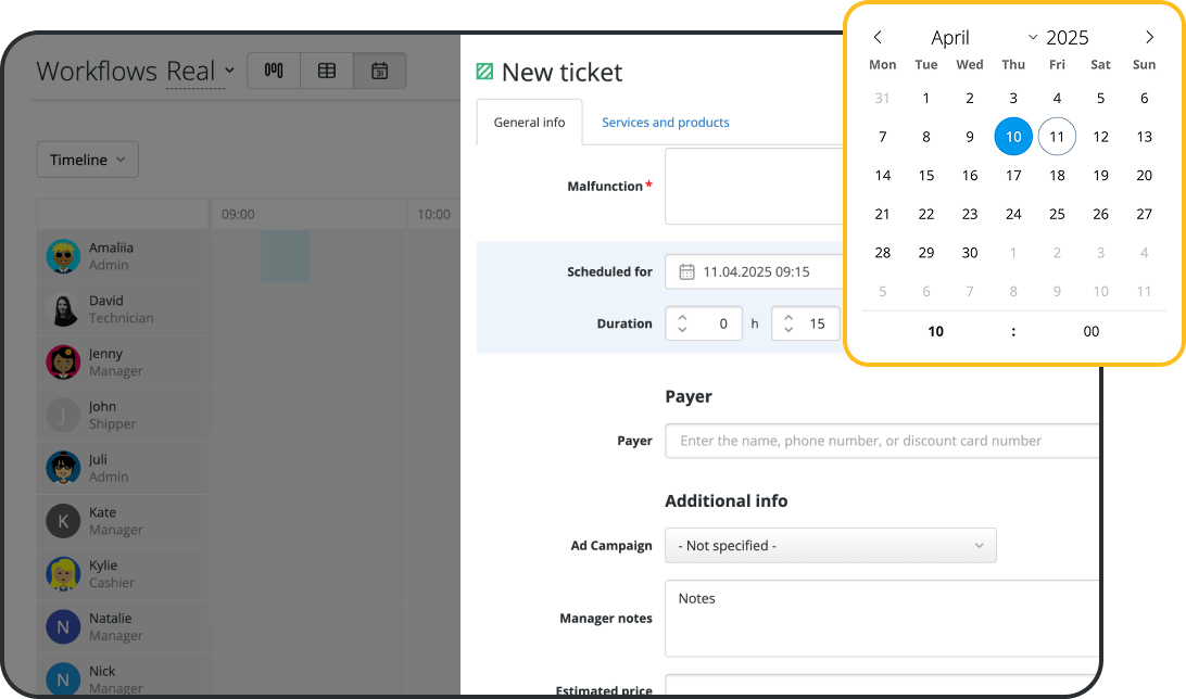 Mail-in Repair Scheduling