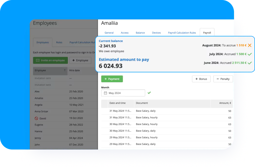 Payroll and Accrual Payroll and Accrual