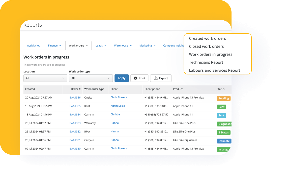 Generate Reports in a Few Clicks