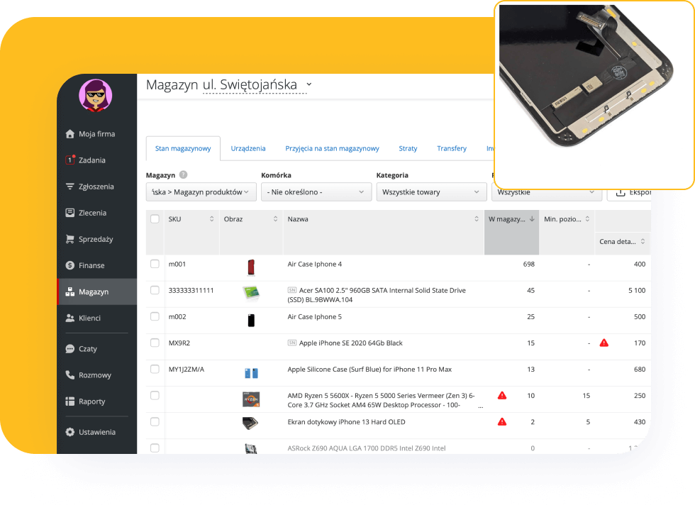 Inventory and Customers’ Assets