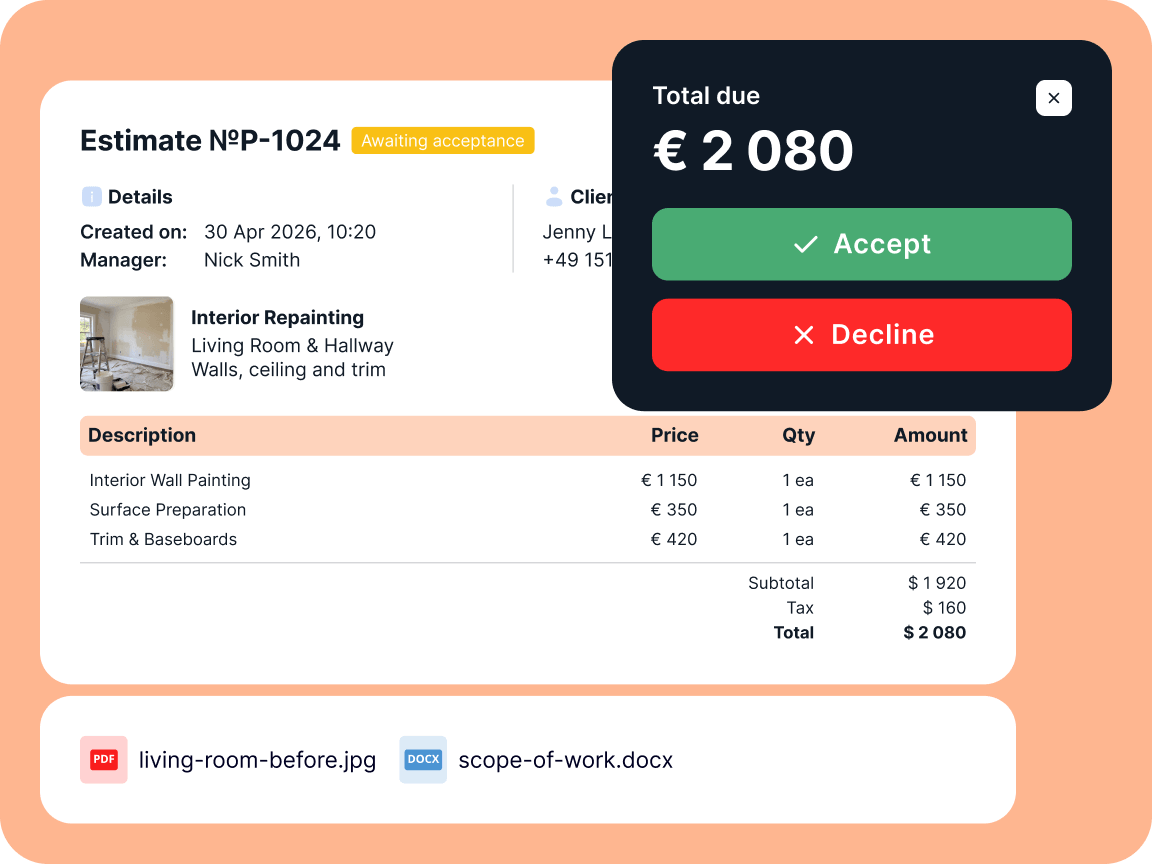 Price the Job on the Spot With Painting Estimating Software