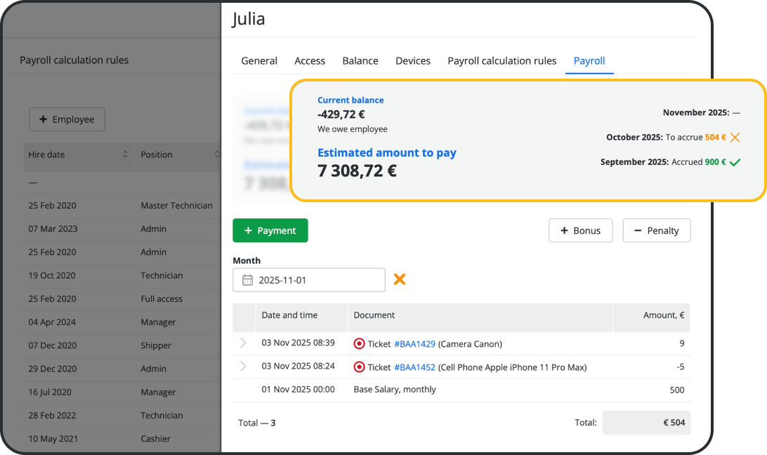 Staff Management Software