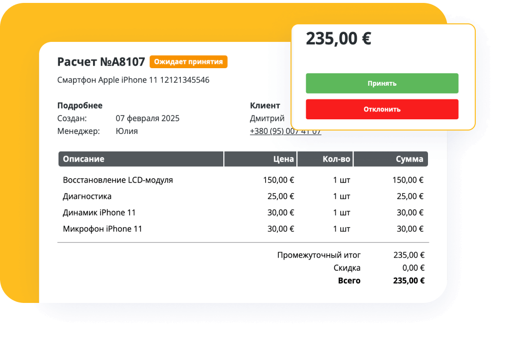 Контроль работы на всех этапах