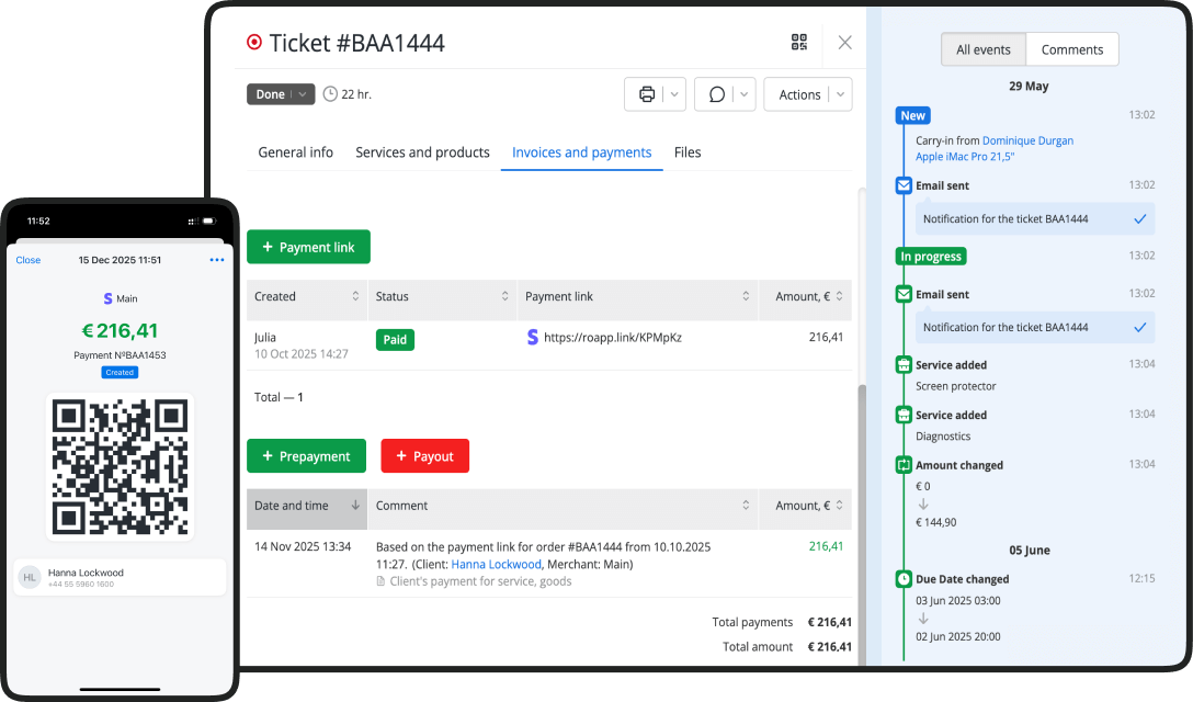 Flexibler Point of Sale f&uuml;r jede Art von Reparaturbetrieb
