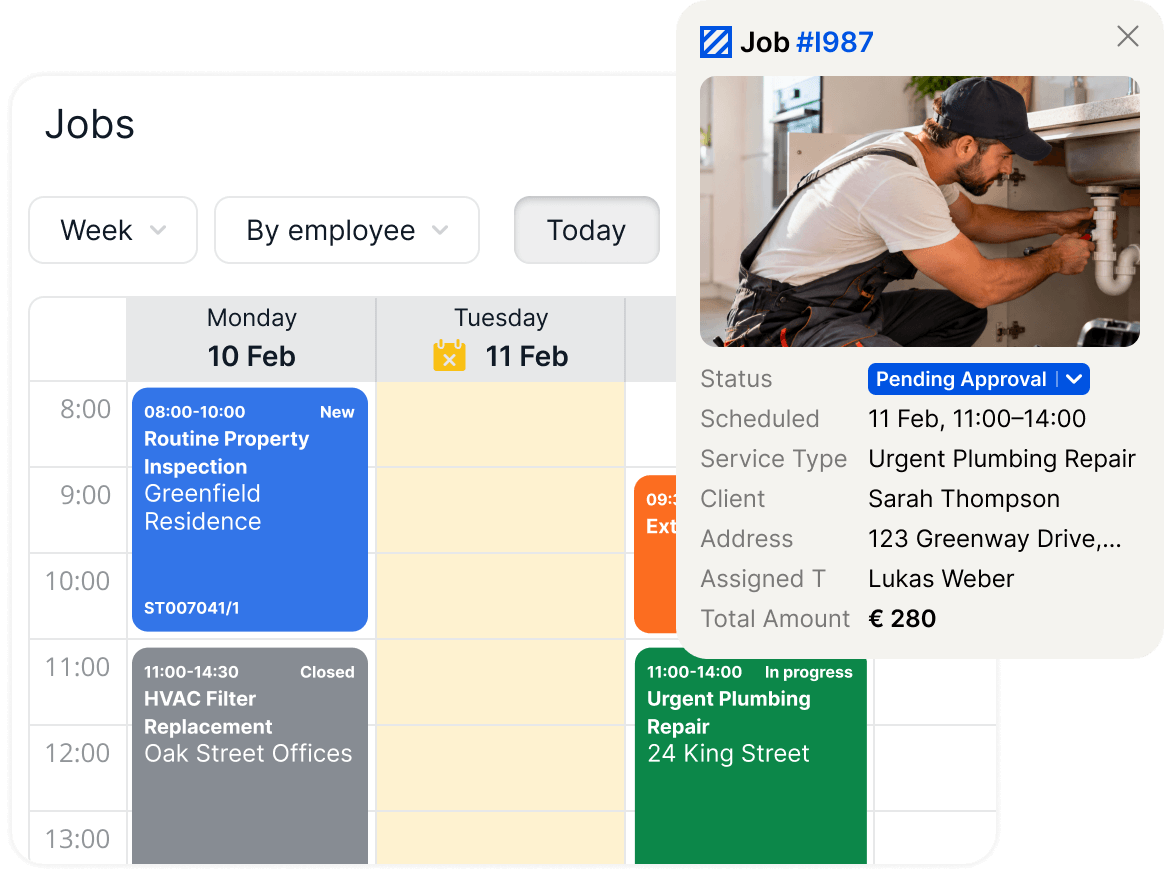 Property Maintenance Job Scheduling Software to Organise Every Call-Out