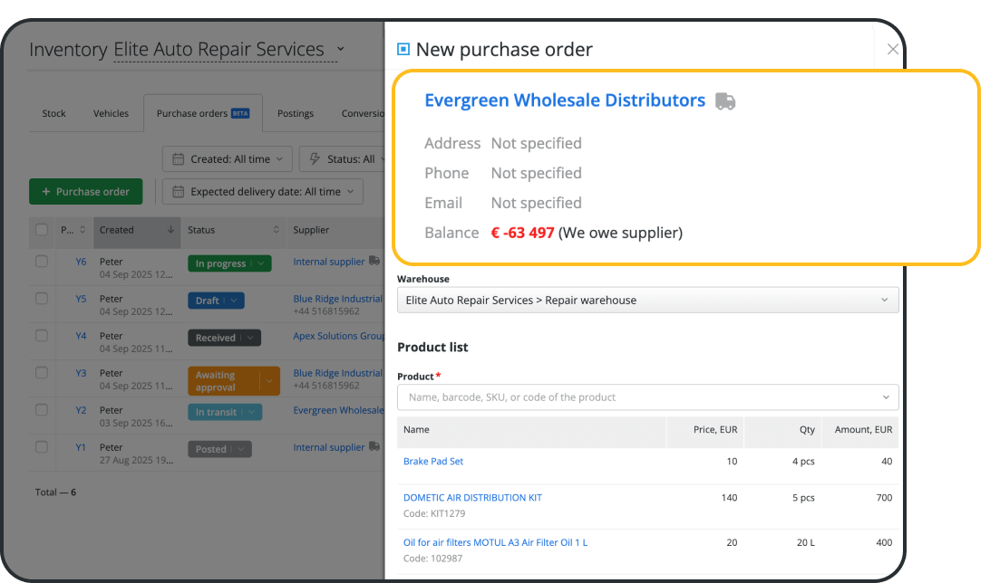 Łatwo tw&oacute;rz profesjonalne zam&oacute;wienia do dostawc&oacute;w