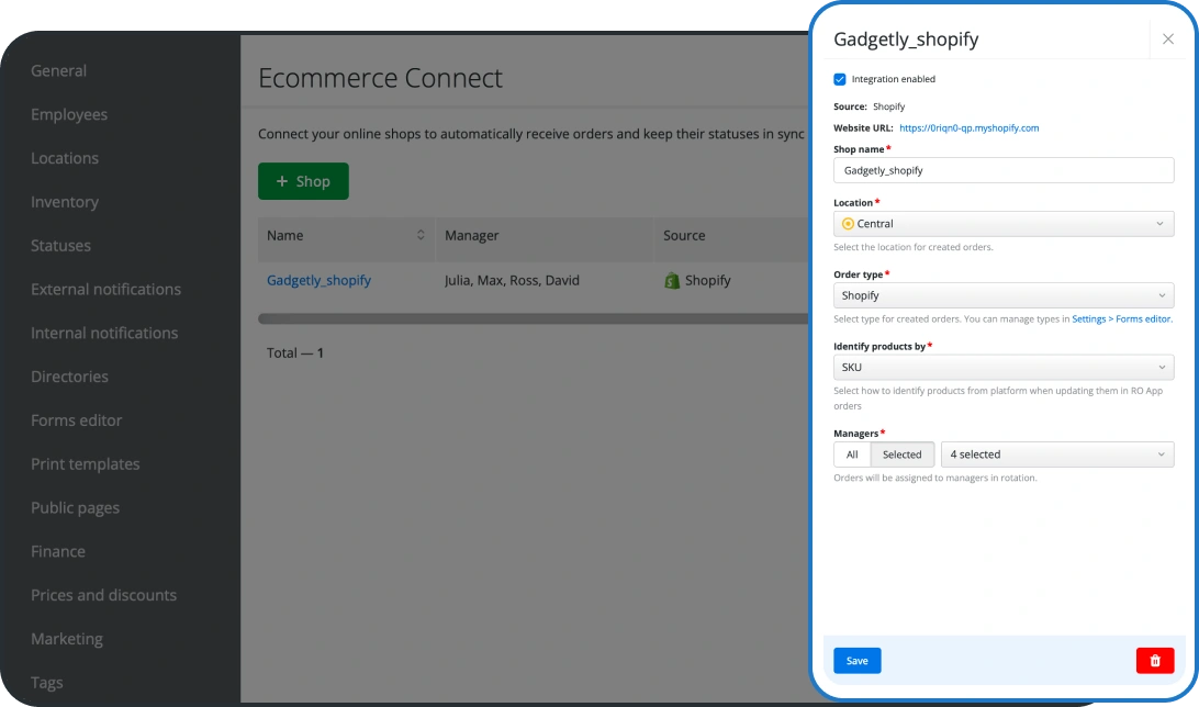 Shopify Order System Shopify Online Ordering Software with Mobile App | RO App