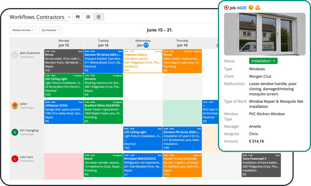 The Work Order Scheduler