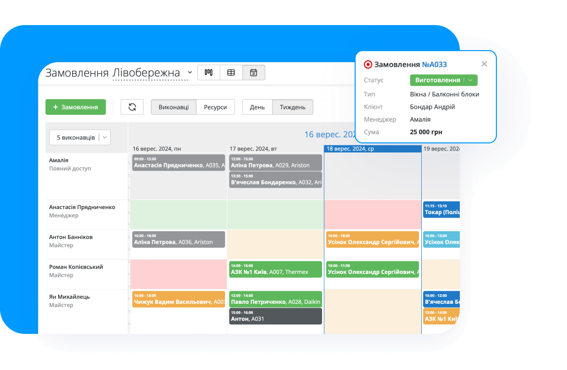 Плануйте замовлення на встановлення вікон