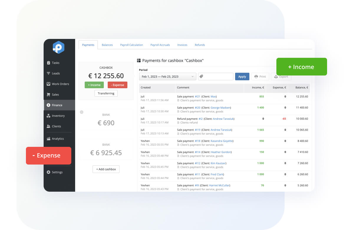 Record-Keeping of Finances