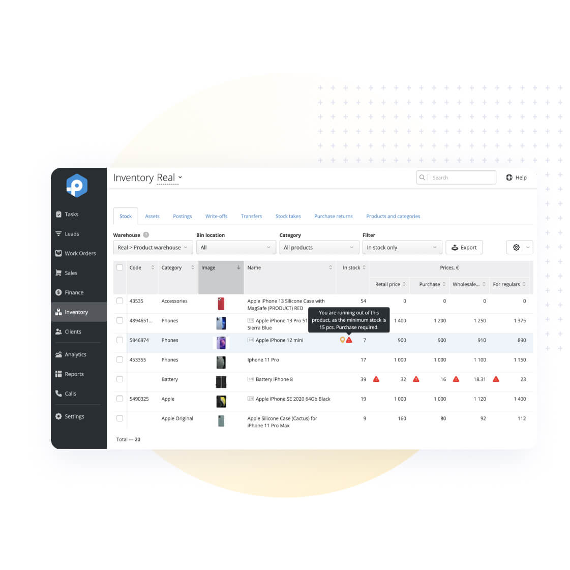 Stock and Sales Synchronization